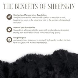 Rackhams Luxury Genuine Sheepskin  40x40cm Real Wool Single Sided Cushion - Brown - 40 x 40 cm - thumbnail 6
