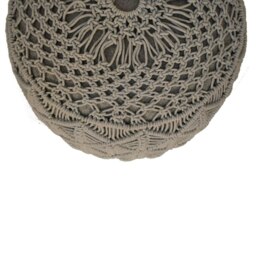 Rackhams Crotchet Grey Footstool - thumbnail 4