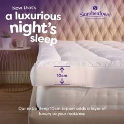 Rackhams Sleep Soundly Extra Deep 10cm Mattress Topper - Super King - thumbnail 3