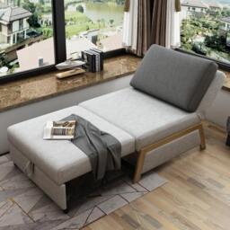 Rackhams Nora Sofa Bed, Single Sofa Bed - Black - 94cm - thumbnail 3