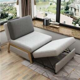 Rackhams Nora Sofa Bed, Single Sofa Bed - Black - 94cm - thumbnail 4