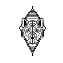 Rackhams Modern Metal Wall Art Geo Wild Theme Home Ornament Decorative Minimalist Design Hanging Wall Sculpture, Black - Metal - Black - thumbnail 1
