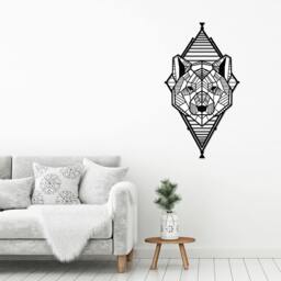 Rackhams Modern Metal Wall Art Geo Wild Theme Home Ornament Decorative Minimalist Design Hanging Wall Sculpture, Black - Metal - Black - thumbnail 2