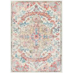 Rackhams Murat-Vintage Red Yellow Blue Traditional Boho Rug - 200 x 275 cm - thumbnail 2