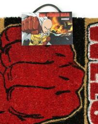 Rackhams One Punch Man Unisex Red Coir Door Mat (One Size) - thumbnail 3