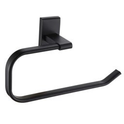 Rackhams Unity Black Stainless Steel Wall Mounted Towel Ring