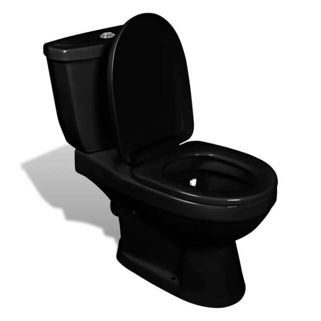 Rackhams Toilet With Cistern Black