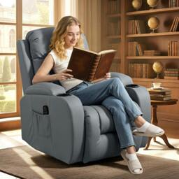 Rackhams Massage Recliner Chair, Recliner Armchair with 8 Vibration & Heat