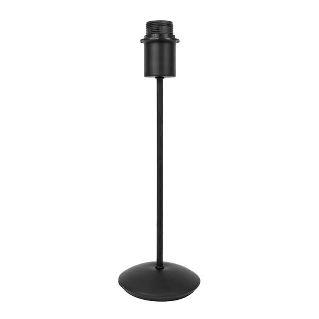 Rackhams Contemporary and Sleek Matt Black Metal Table Lamp Base with Inline Switch - image 1