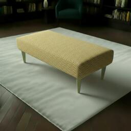 Rackhams Boho Chic Rectangular Footstool – Vibrant Designer Pattern Upholstered Bench - istols UK - 19 x 17 Inches (48 x 43cm) - thumbnail 1
