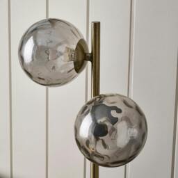 Rackhams Tamara 2-Light Antique Brass Table Lamp - thumbnail 4