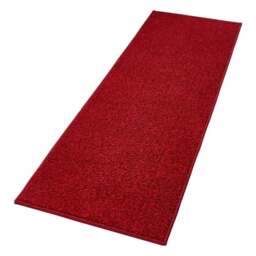 Rackhams Modern Plain Velour Red Rug - 80X150 cm - thumbnail 6