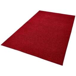 Rackhams Modern Plain Velour Red Rug - 80X150 cm - thumbnail 3