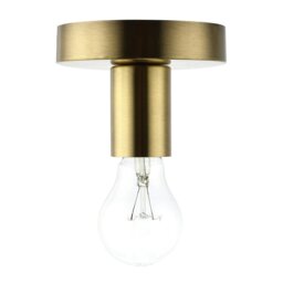 Rackhams Antique Brass Ceiling or Wall Light Fitting for Industrial Style Light Bulbs - thumbnail 3