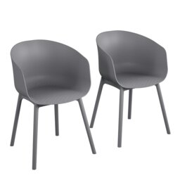 Rackhams York xl Dining Chair in Charcoal - 2 pieces - Grey - thumbnail 2