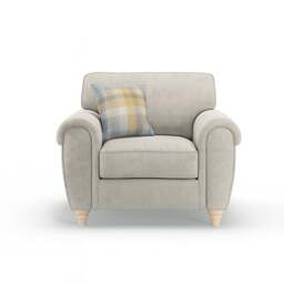 Rackhams Edgar Chesterfield Fabric Snuggler Chair - thumbnail 2