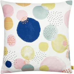 Rackhams Dottol Recycled Cushion Cover - Multicoloured - 43cm x 43cm - Multicoloured - 100% Repreve Polyester