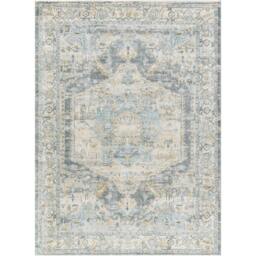 Rackhams Avellino AVL2303 Vintage Beige Grey Blue Traditional Boho High Pile Rug - 200 x 280 cm - thumbnail 2