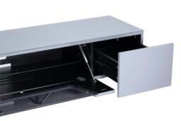 Rackhams Chromium TV-Stand with 2 drawers and 1 flap in grey - Grey - thumbnail 2