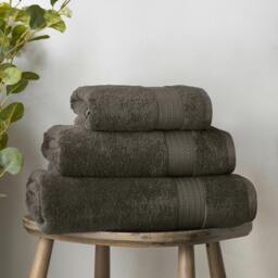 Rackhams Supima Cotton Towel Charcoal Grey - Hand Towel - Charcoal Grey - thumbnail 3