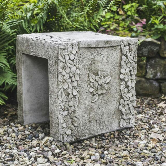 Rackhams Daisy Design Stone Cast Garden Stool / Seat - image 1