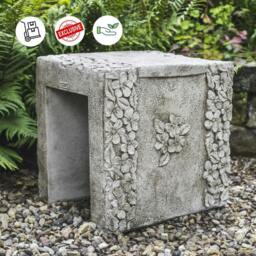 Rackhams Daisy Design Stone Cast Garden Stool / Seat - thumbnail 2