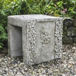 Rackhams Daisy Design Stone Cast Garden Stool / Seat - thumbnail 1
