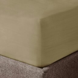 Rackhams Washed Linen Look Fitted Sheet - Silver - Single - thumbnail 3