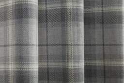 "Rackhams Carnoustie Checked Eyelet Blackout Curtains - Red - 66 x 54""" - thumbnail 4
