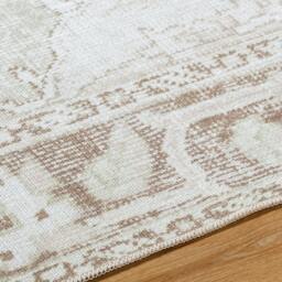 Rackhams Our Pnw Home Rainier-Washable Grey Brown Green Traditional Vintage Boho Rug - 160 x 220 cm - thumbnail 3