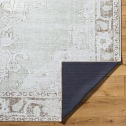 Rackhams Our Pnw Home Rainier-Washable Grey Brown Green Traditional Vintage Boho Rug - 160 x 220 cm - thumbnail 4