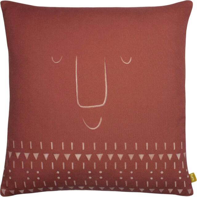 Rackhams Pacha Recycled Cushion Cover - Teracotta - 43cm x 43cm - Teracotta - 100% Recycled Polyester - image 1