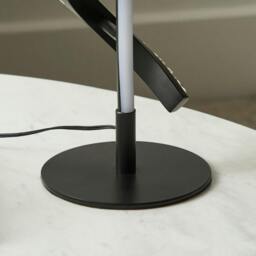 Rackhams Hyde Matte Black And Crystal LED Table Lamp - thumbnail 5