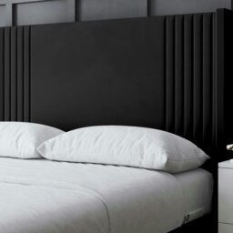 Rackhams Elara Ottoman Bed with Winged Panel Headboard - Black - Small Double / 4ft - thumbnail 4