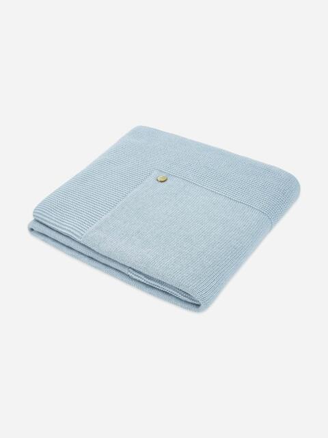 Rackhams Baby Boys Essential Cotton Blanket in Blue - Blue - One size - image 1