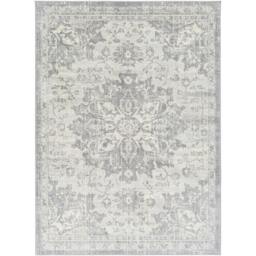 Rackhams Monaco-Vintage Grey Ivory Cream Traditional Boho Rug - 200 x 200 cm - thumbnail 3