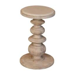 Rackhams Solid Wood The Bellis Marble Accent Table - thumbnail 3