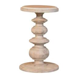 Rackhams Solid Wood The Bellis Marble Accent Table