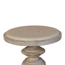 Rackhams Solid Wood The Bellis Marble Accent Table - thumbnail 5
