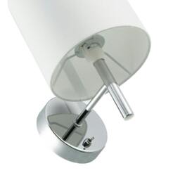 Rackhams Contemporary Bedside Wall Lamp in Chrome with Toggle Switch and Shade - thumbnail 3
