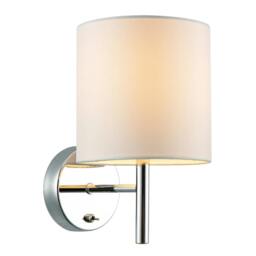 Rackhams Contemporary Bedside Wall Lamp in Chrome with Toggle Switch and Shade - thumbnail 5