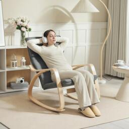 Rackhams Comfortable Relax Rocking Chair with High Back, Grey - Grey - Rocking chair - 67W x 92D x 89H cm - thumbnail 1