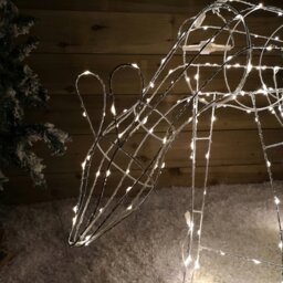 Rackhams 63cm Outdoor Twinkling LED Grazing Reindeer Christmas Decoration in Warm White - thumbnail 4