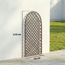 Rackhams Garden Arch, Wicker Trellis Support Frame with Dome Top, Natural - Wicker - Natural wood finish - Garden Arch - thumbnail 3