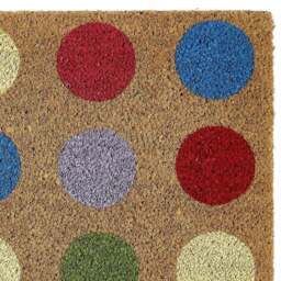 Rackhams Colourful Spots Coir Doormat - 45x75 cm - thumbnail 2