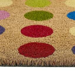 Rackhams Colourful Spots Coir Doormat - 45x75 cm - thumbnail 3
