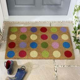 Rackhams Colourful Spots Coir Doormat - 45x75 cm - thumbnail 4