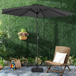 Rackhams 3M Sunshade Parasol Backyard Garden Tilt Umbrella with Crank - Only Square Water Tank Base - thumbnail 4