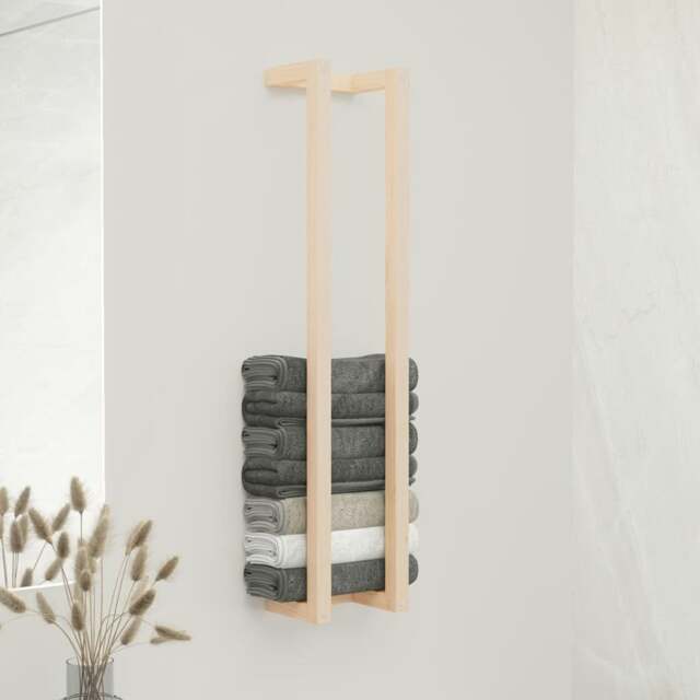 Rackhams Towel Rack 23x18x110 cm Solid Wood Pine