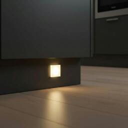 Rackhams 1 Watt Acrylic Square LED Plinth Light - thumbnail 1